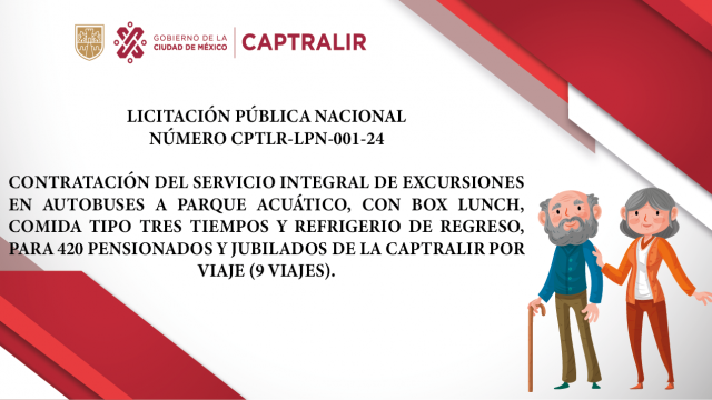 LICITACIÓN PÚBLICA NACIONAL NÚMERO CPTLR-LPN-001-24